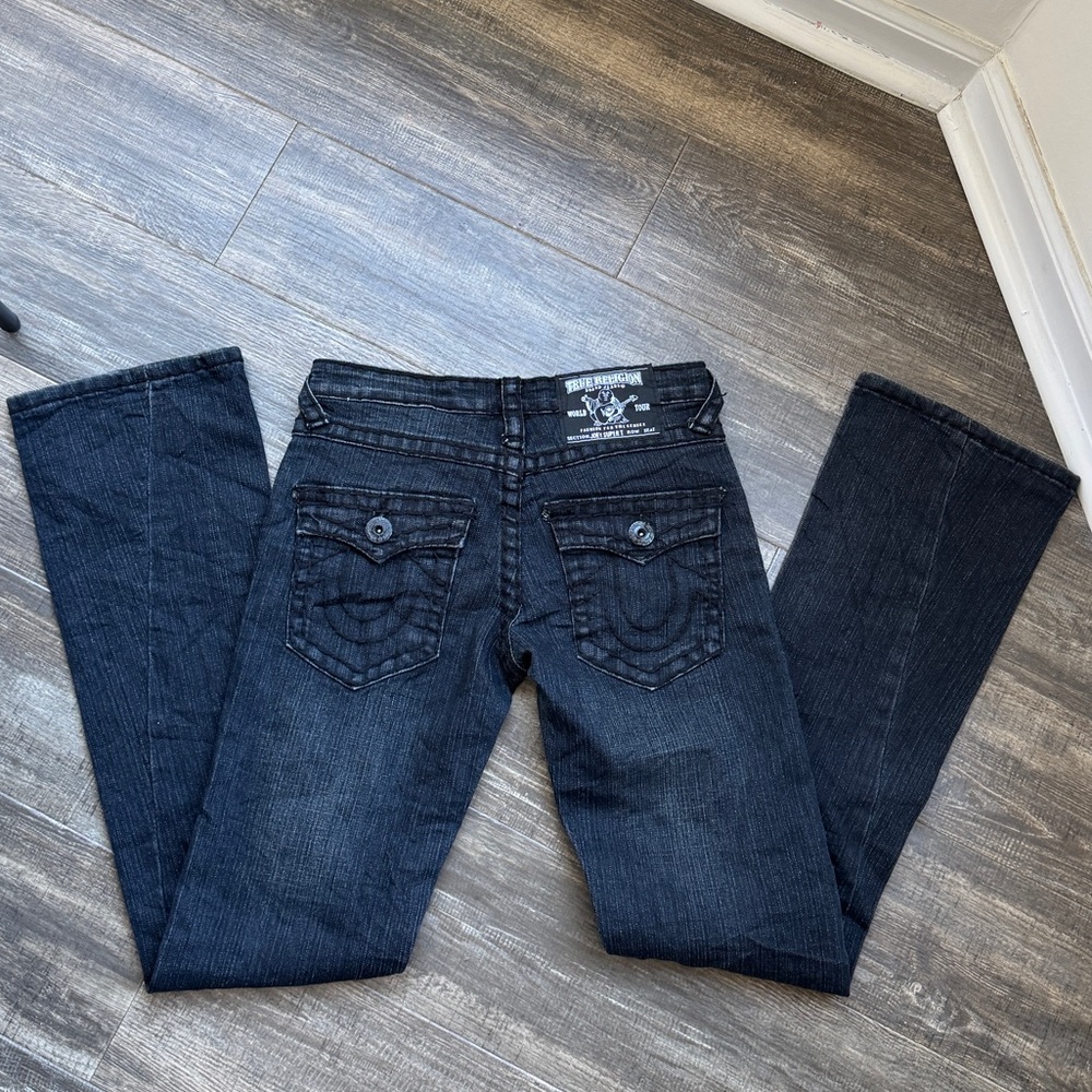 True Religion Dark Indigo Bootcut Jeans 27
